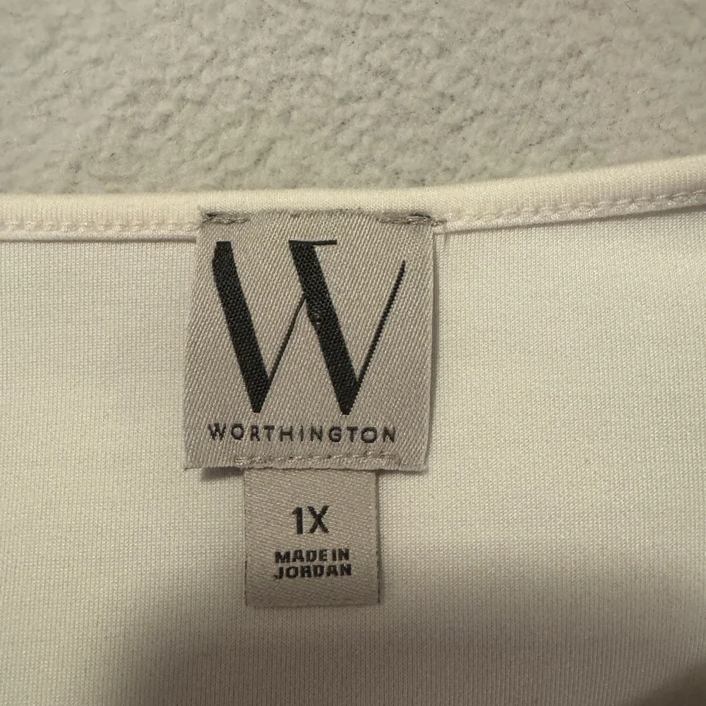 Worthington Long Sleeve White Women's Top